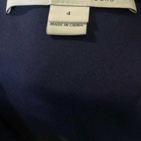 Diane von Furstenberg Jori Ruched Sheath Navy Blue Office Siren Feminine Dress 4 - Picture 3 of 14